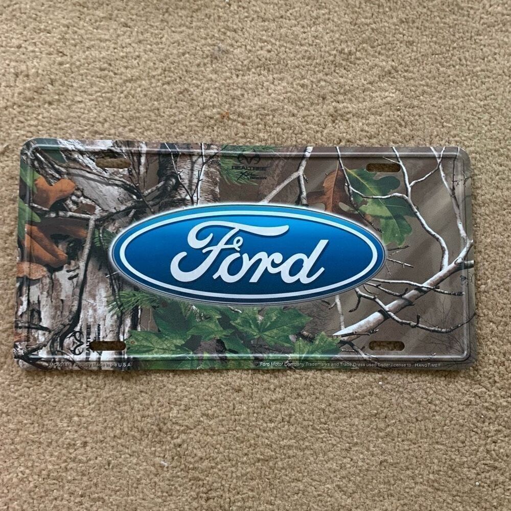 Ford RealTree Camouflage License Plate